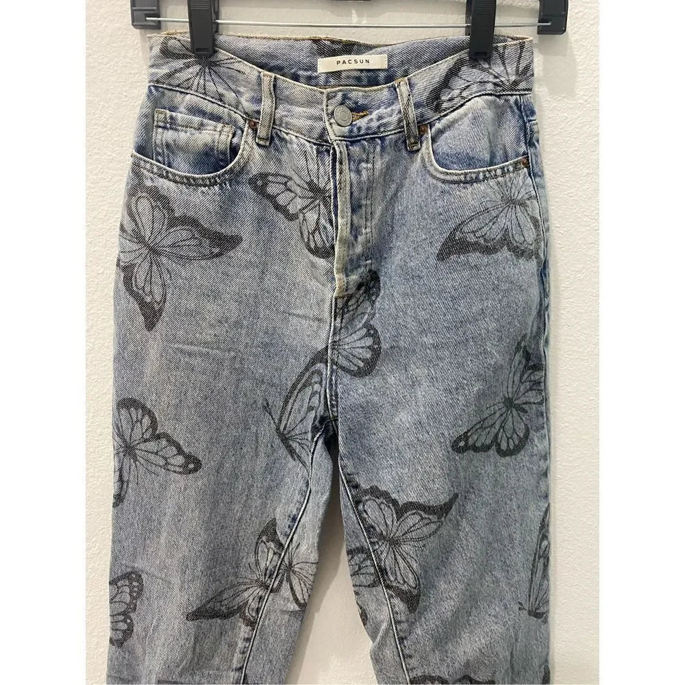 Pacsun Buttlerfly High Rise Straight Jeans Size 25